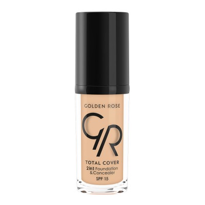 GOLDEN ROSE Total Cover 2 in 1 Foundation & Concealer 02